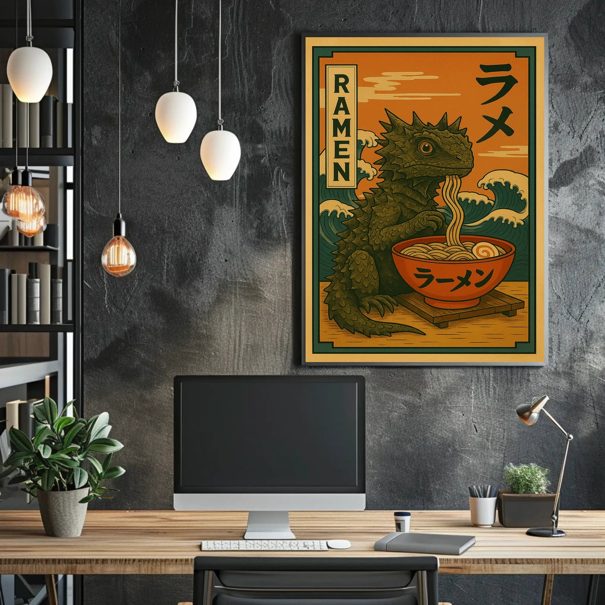 Ramen Creature Delight Poster