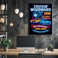 Cruisin Woodward 30th Anniversary Classic Car Poster