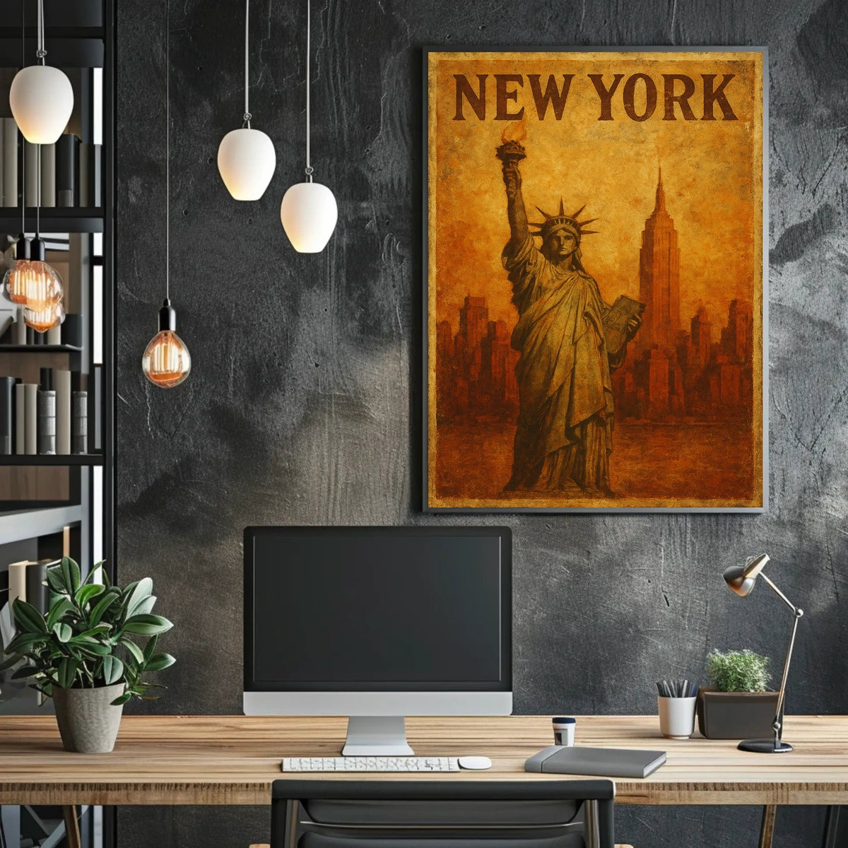 New York Iconic Skyline Poster