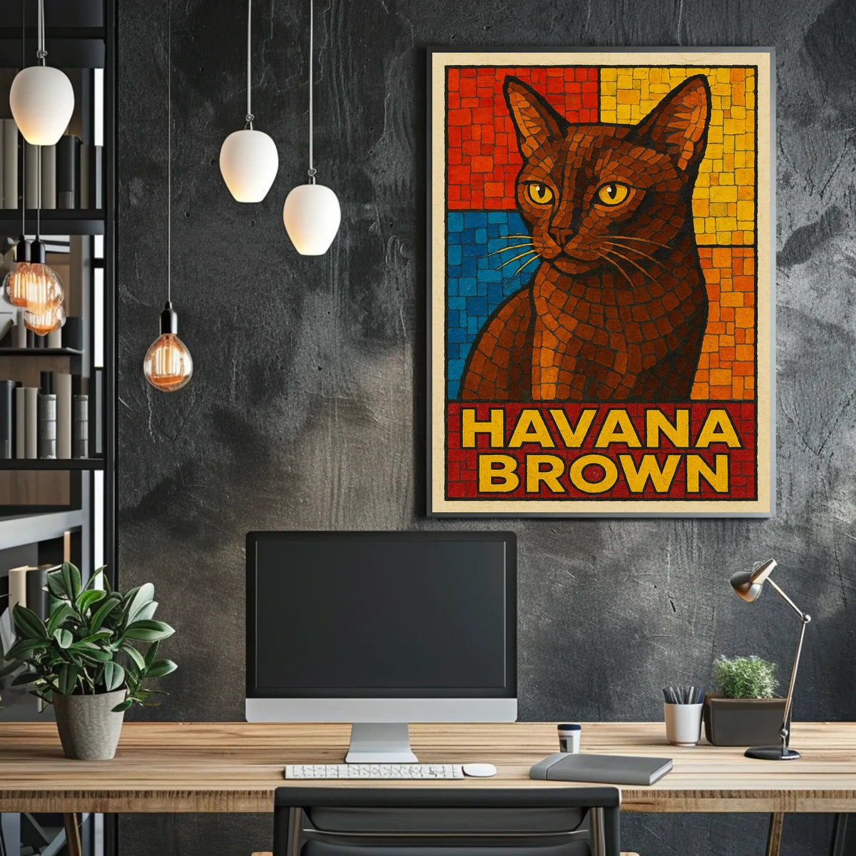 Havana Brown Cat Art Poster