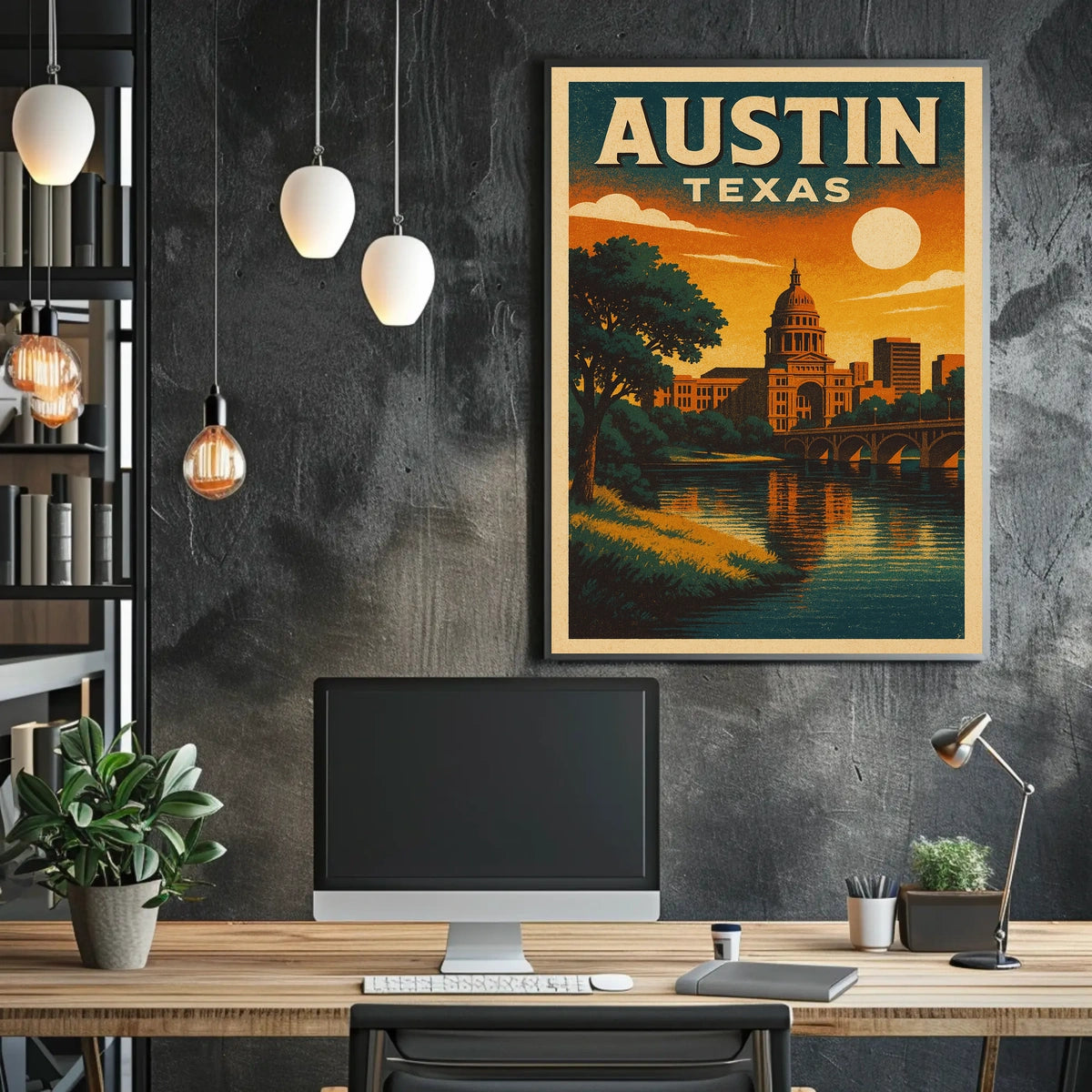 Austin, Texas A Scenic View Poster
