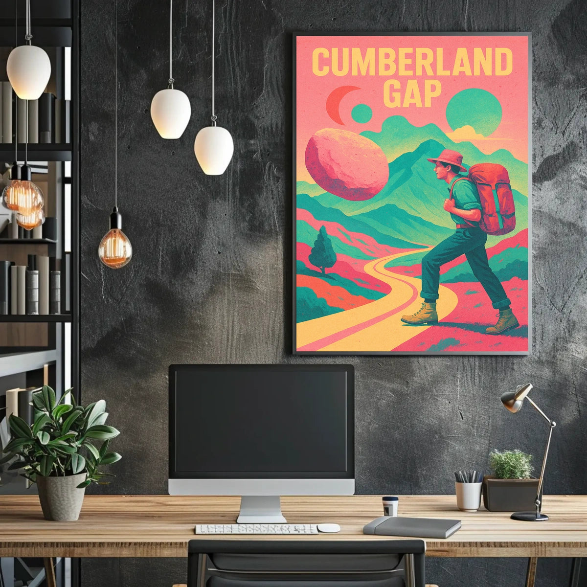 Cumberland Gap Wanderlust Scenic Travel Poster