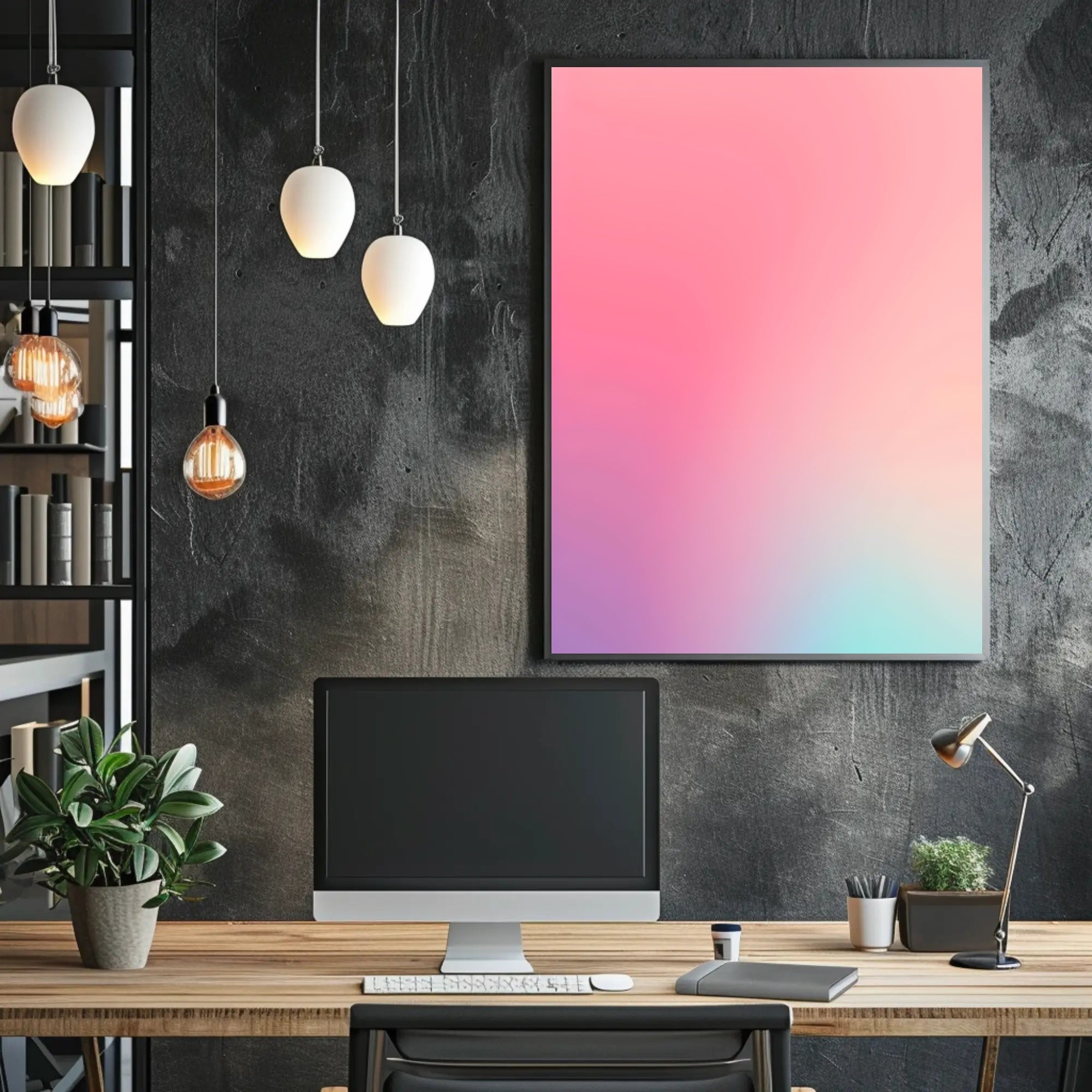 Vibrant Gradient Art Poster