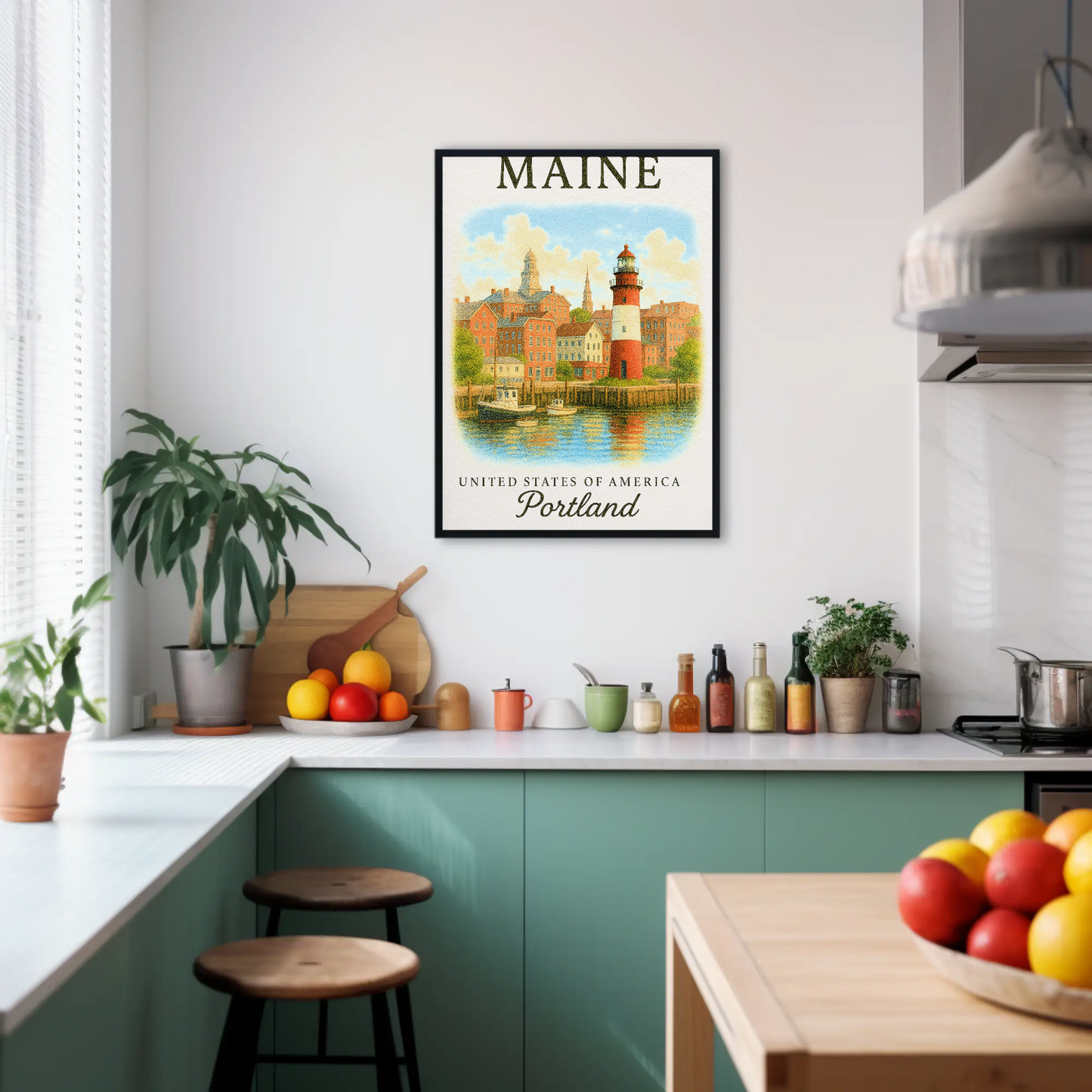 Maine, Portland Signature Series Vintage Travel Poster