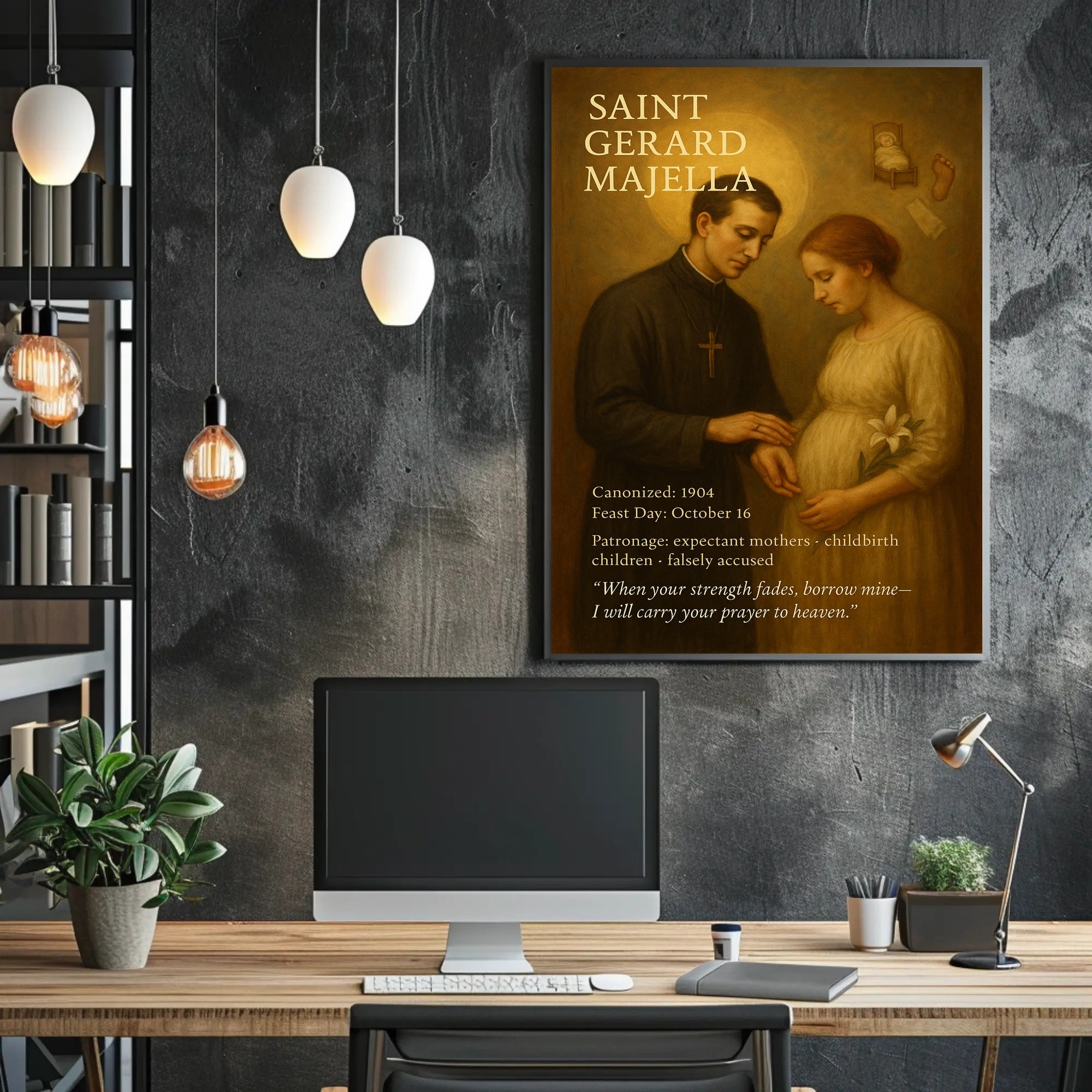 Saint Gerard Majella Religious Iconography Cultural or Heritage Poster