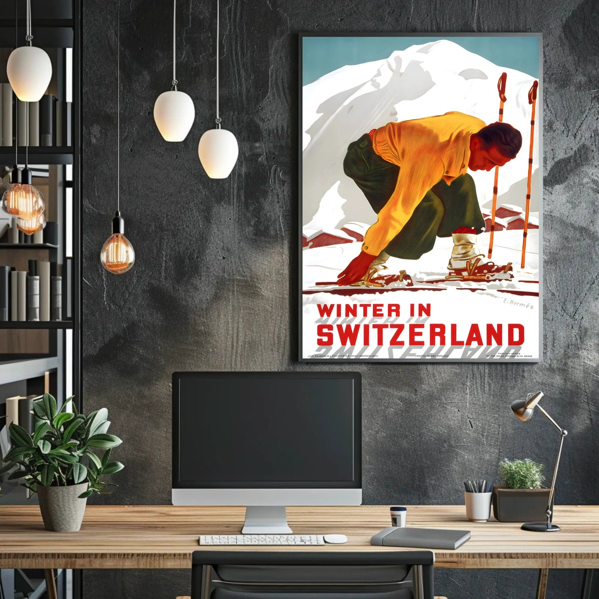 Winter In Switzerland Poster