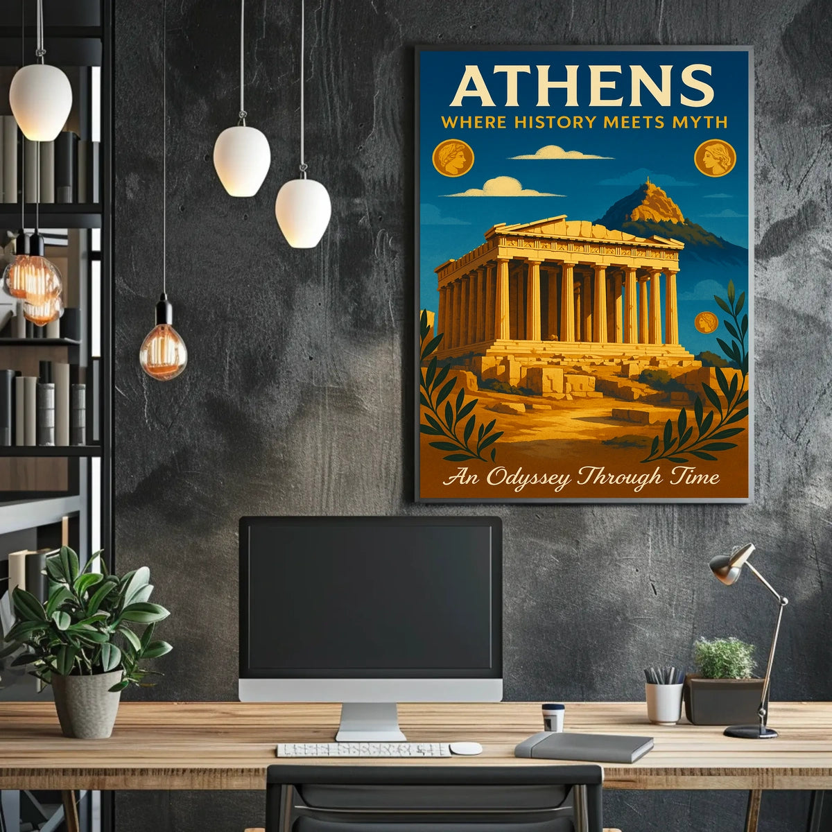 Athens Where History Meets Myth Poster