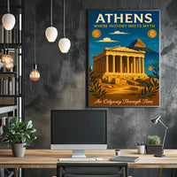 Athens Where History Meets Myth Poster