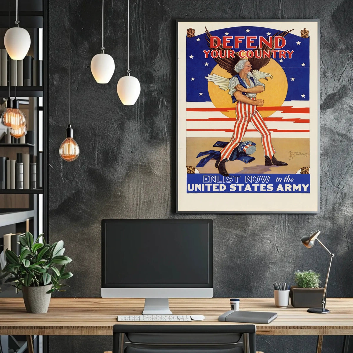 Vibrant Abstract Art Print for Creative Spaces - Artistic Poster