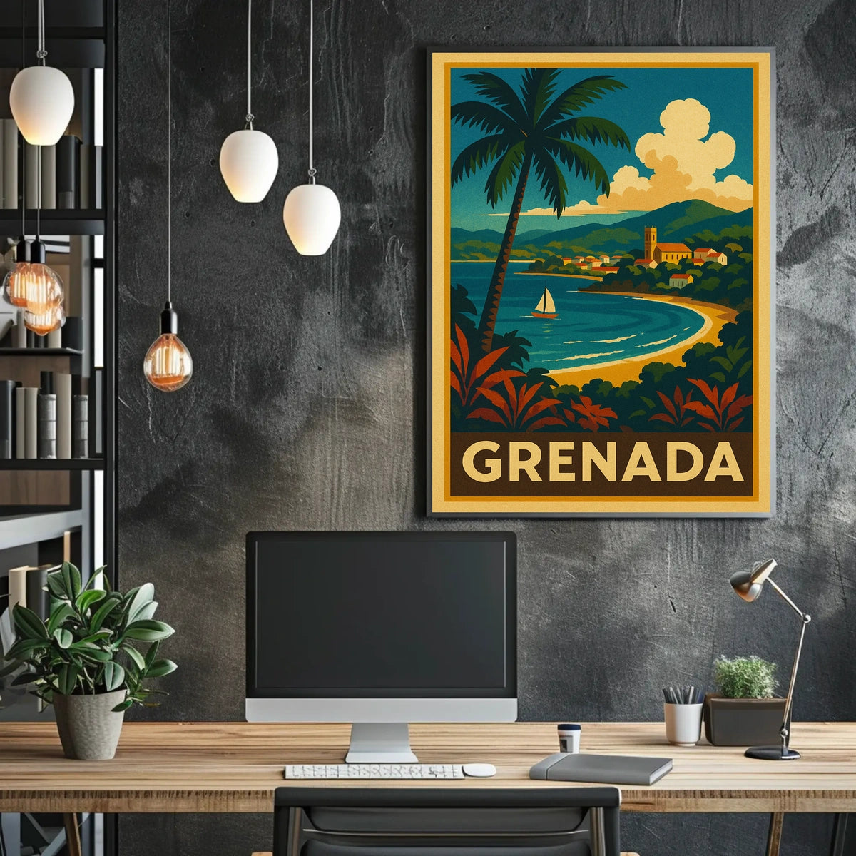 Grenada Travel Poster