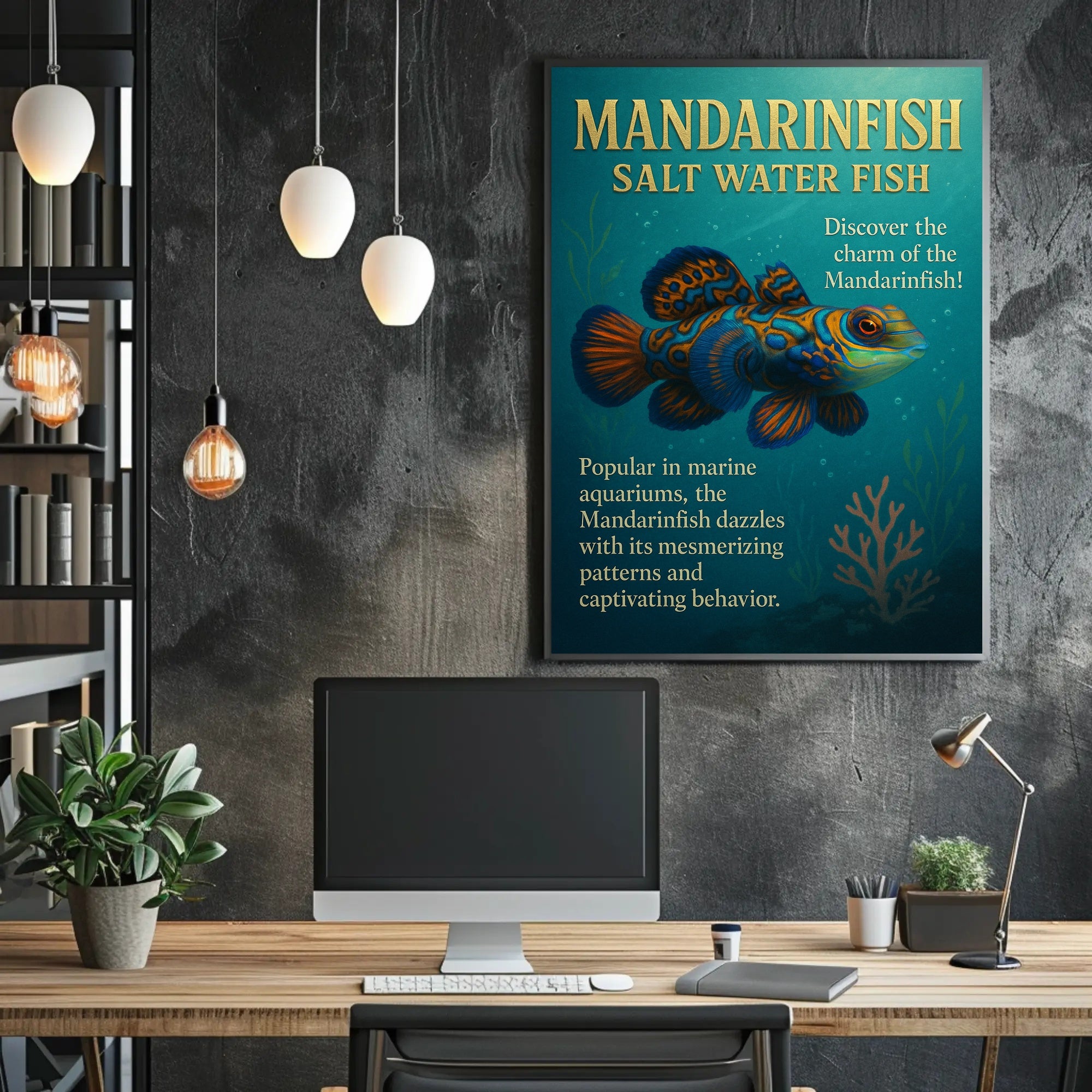 Discover the Charm of the Mandarinfish Poster