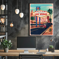 Vintage Las Vegas Adventure Poster