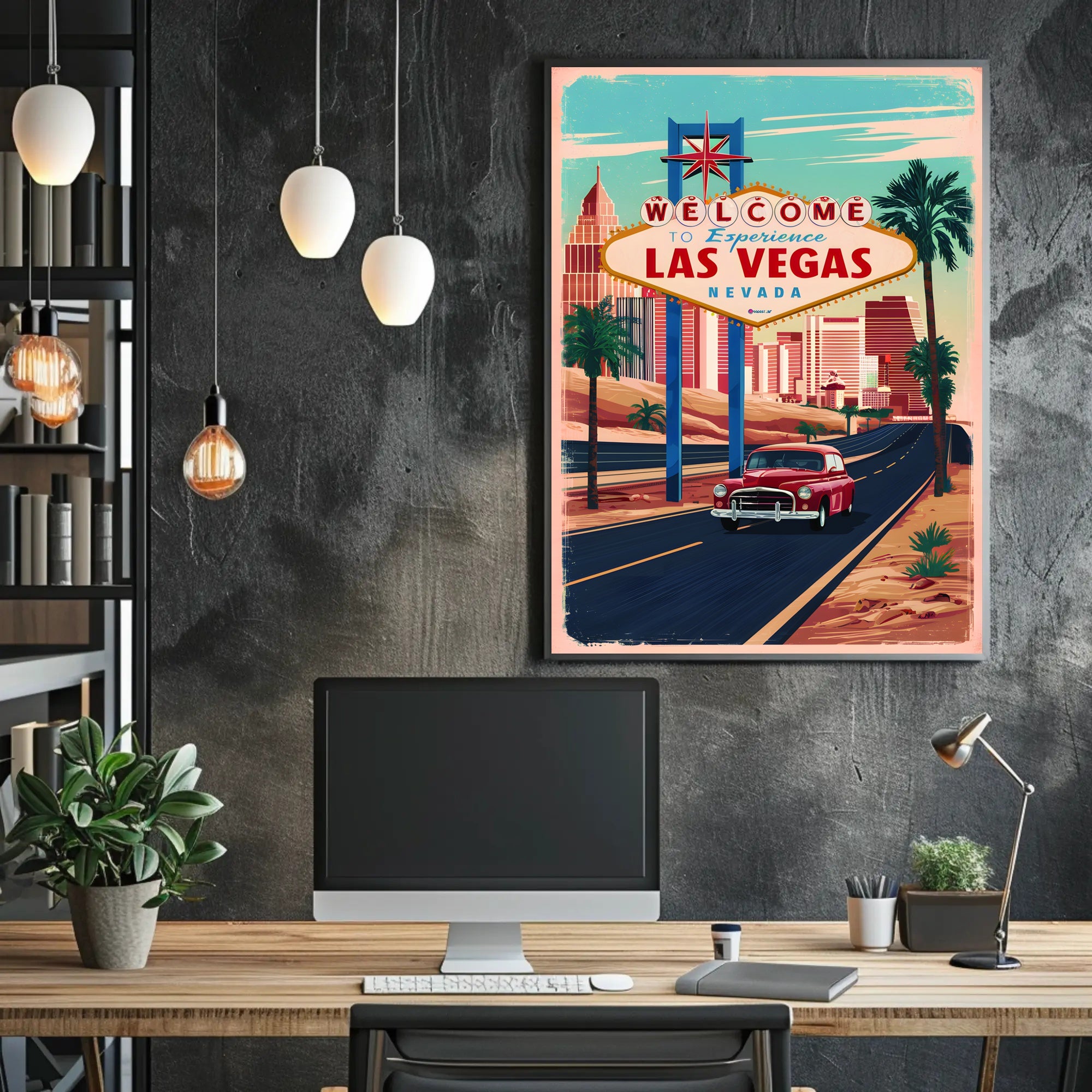 Vintage Las Vegas Adventure Poster