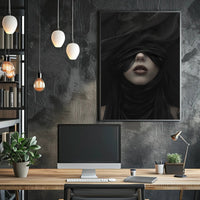 Elegant Figure in Drapery: Abstract or Artistic Poster PosterGoat