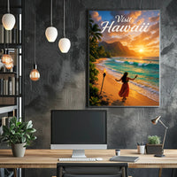 Visit Hawaii Poster PosterGoat