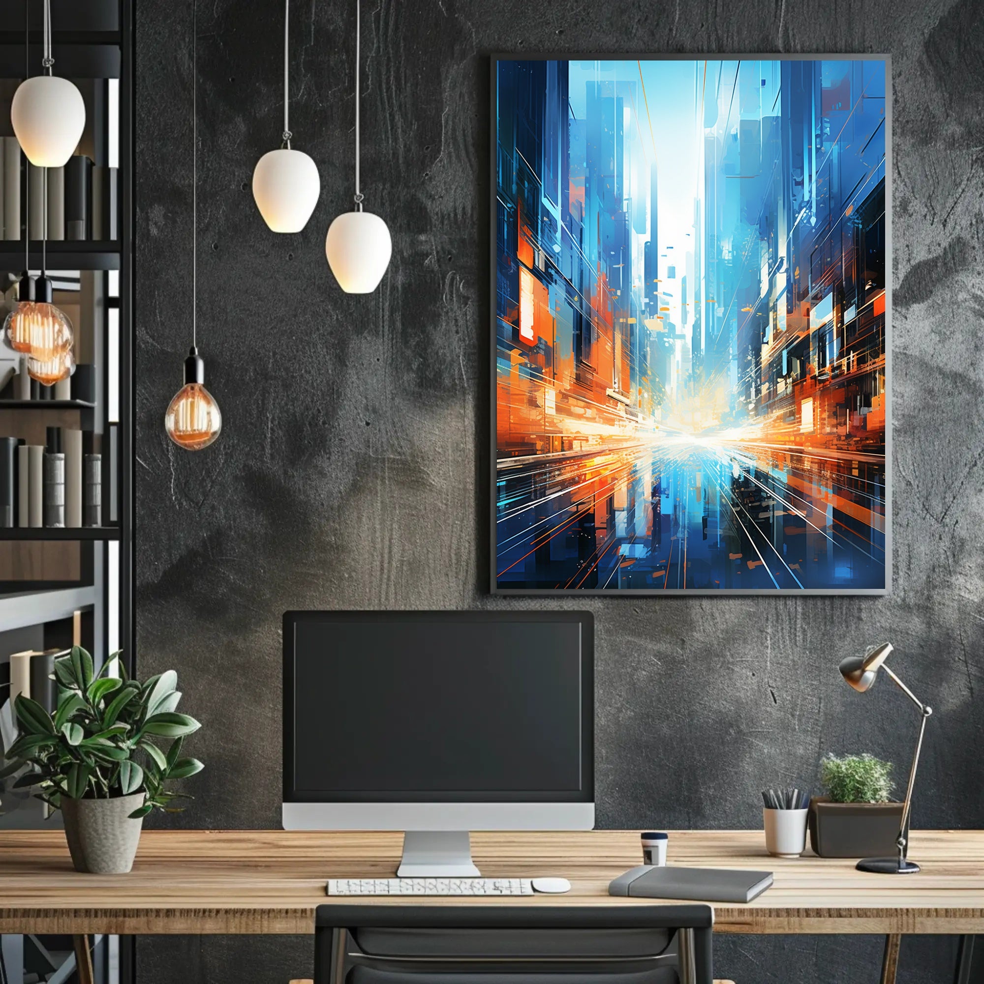 Futuristic Cityscape Poster