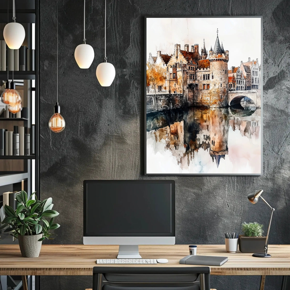 Belgium Ghent Gravensteen Castle View Poster