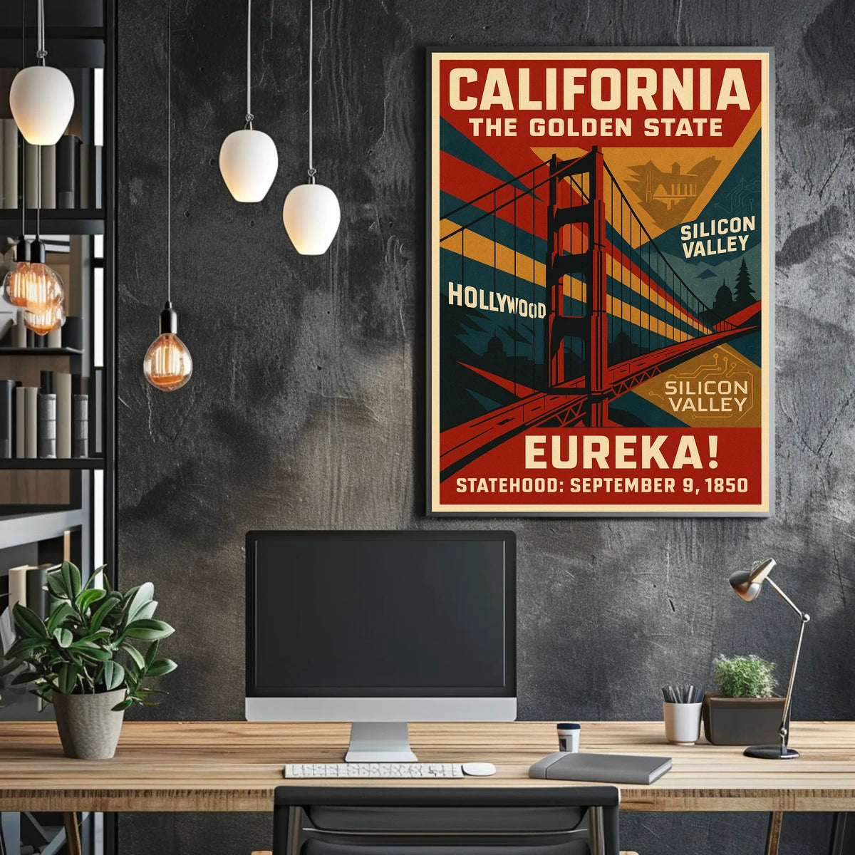 California The Golden State Poster