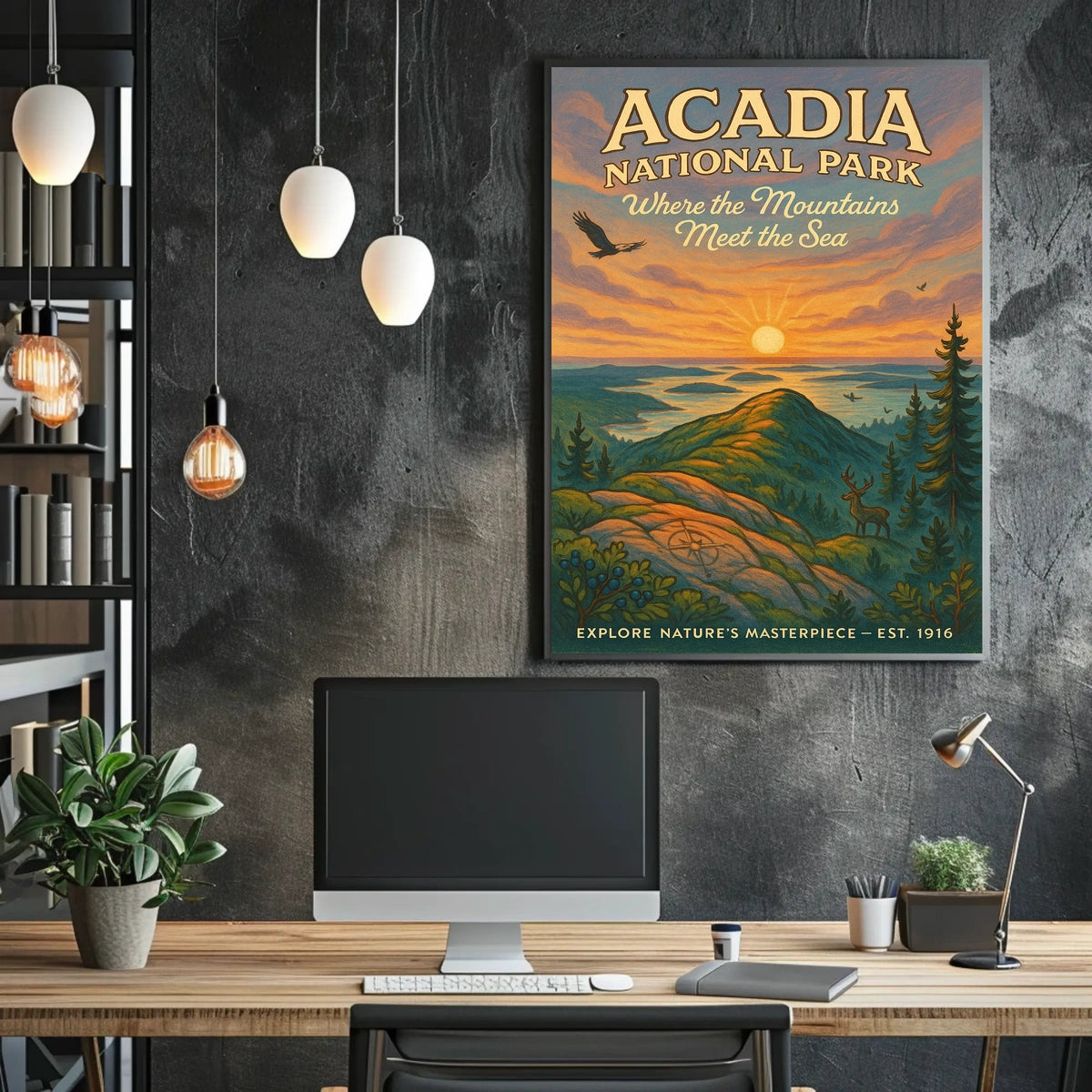 Acadia National Park Explore Natures Masterpiece Poster