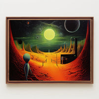 Alien Landscape Adventure Poster