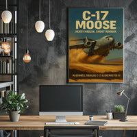 C-17 Globemaster III on Airfield Military Recruitment Poster