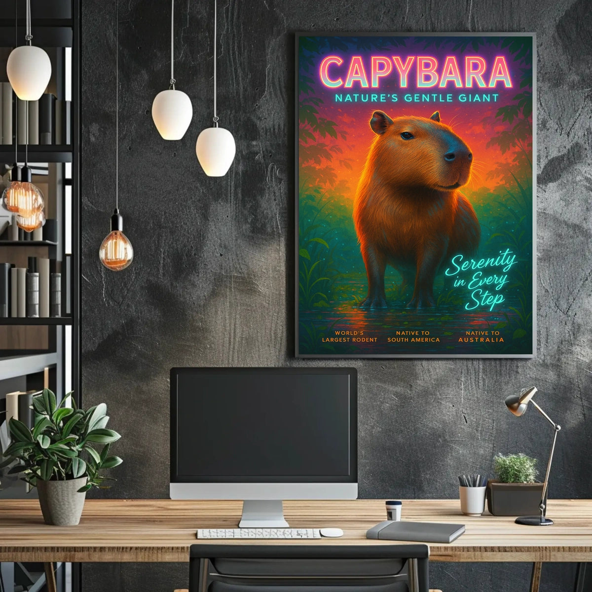 Capybara Natures Gentle Giant Poster
