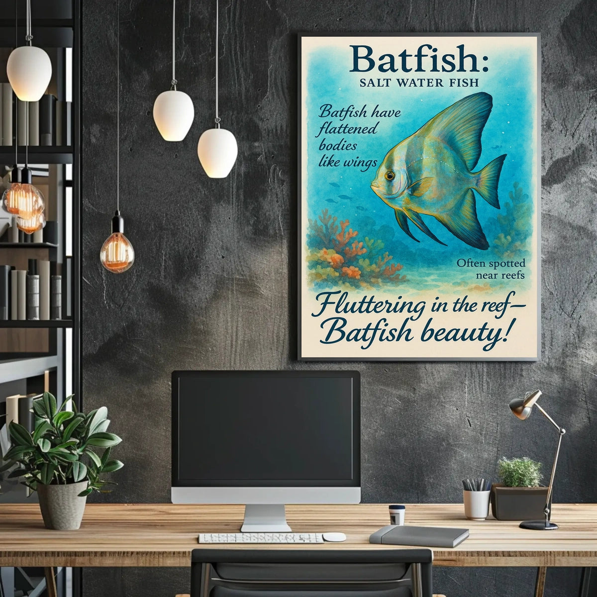 Batfish Salt Water Wonder Poster