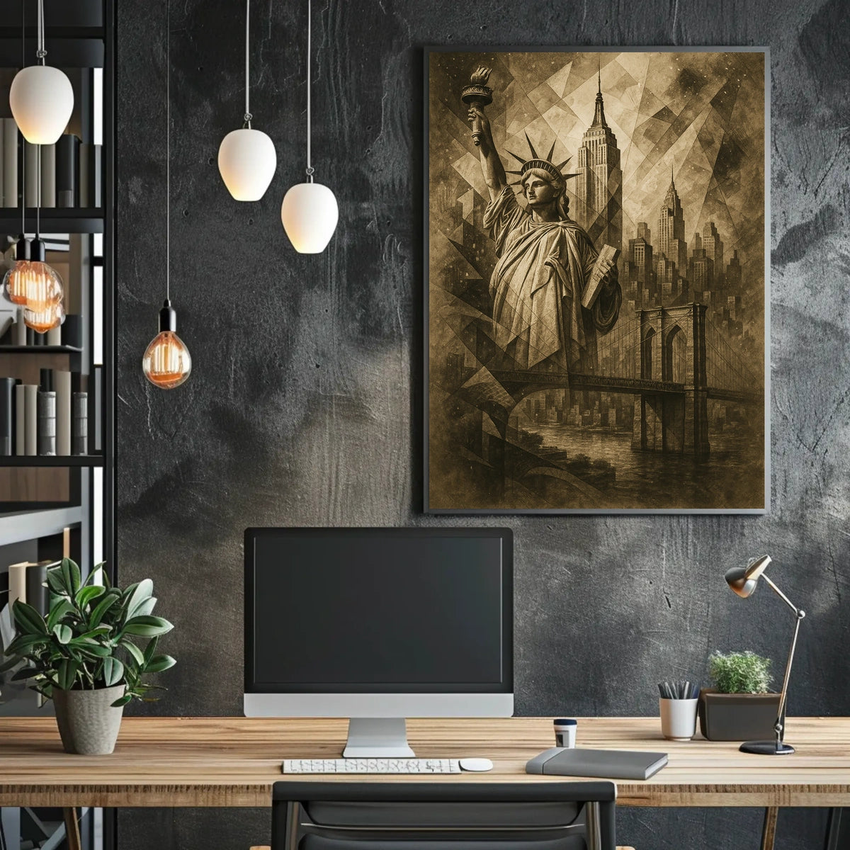 Artistic Abstract Expressionism Poster for Modern Spaces