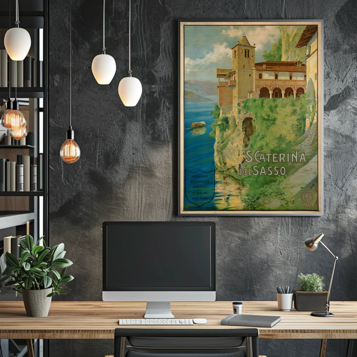 S. Caterina Del Sasso Scenic Italian Poster