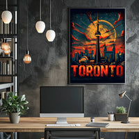 Toronto Skyline Art Poster