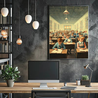 Classroom of the Past Poster