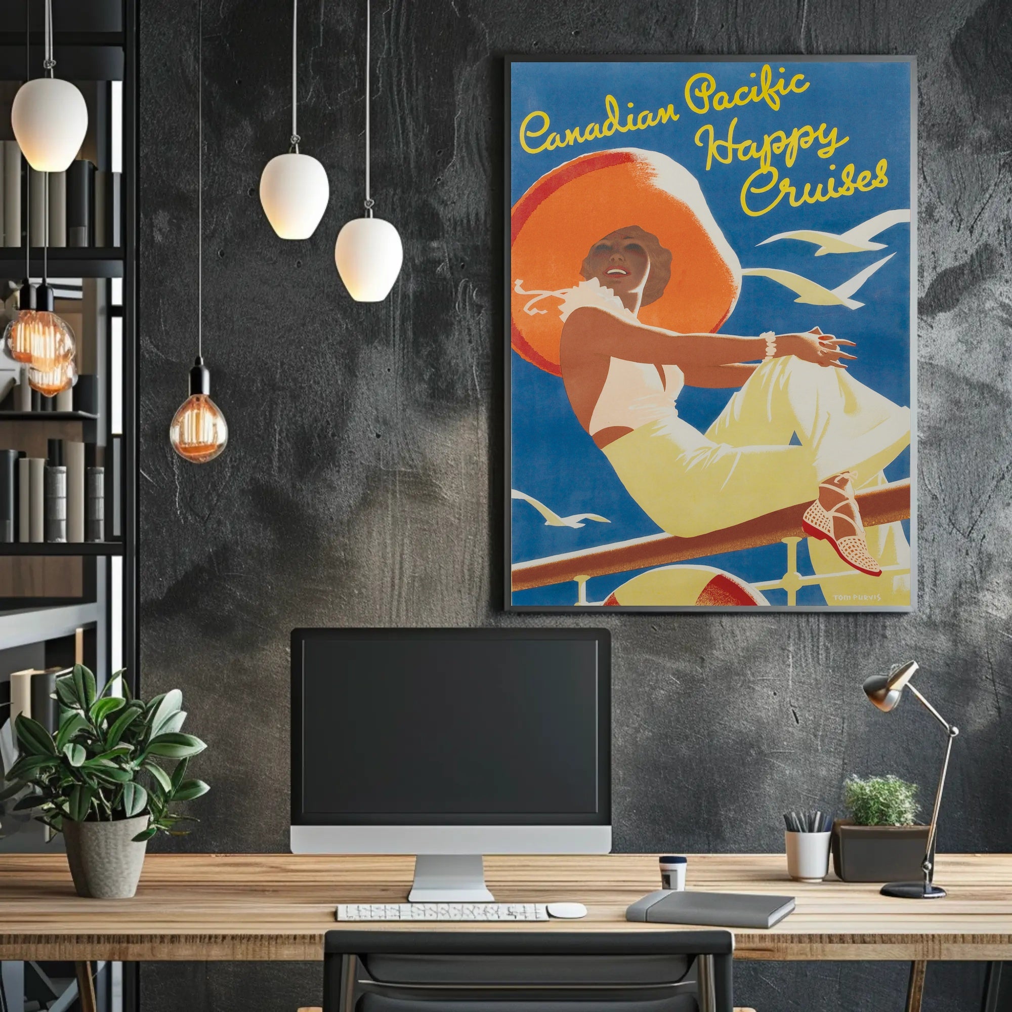 Canadian Pacific Happy Cruises Vintage Travel Poster PosterGoat