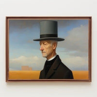 Timeless Elegance: Man in Top Hat Historical Poster