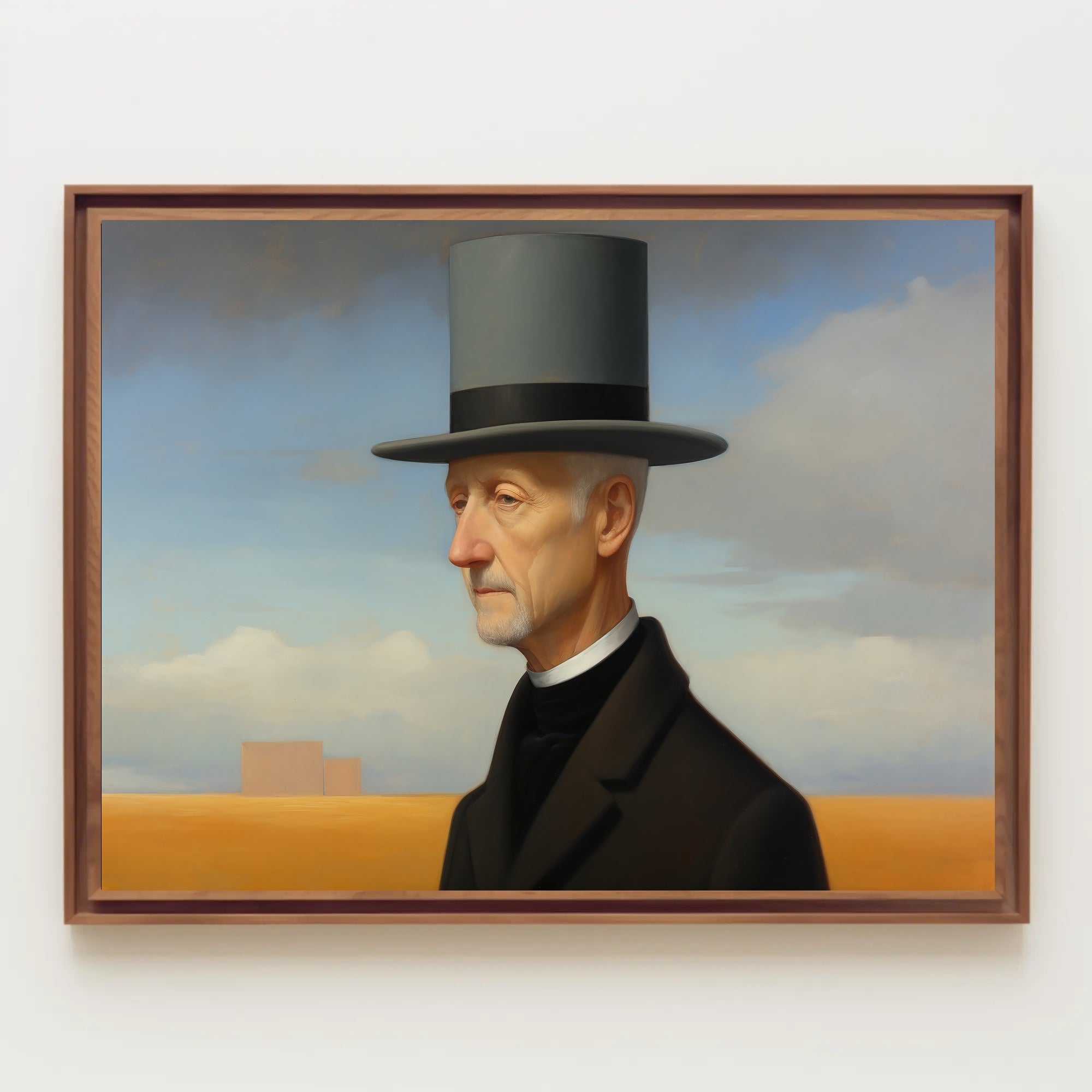 Timeless Elegance: Man in Top Hat Historical Poster