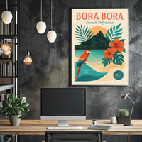 Bora Bora Tropical Escape Travel Poster PosterGoat