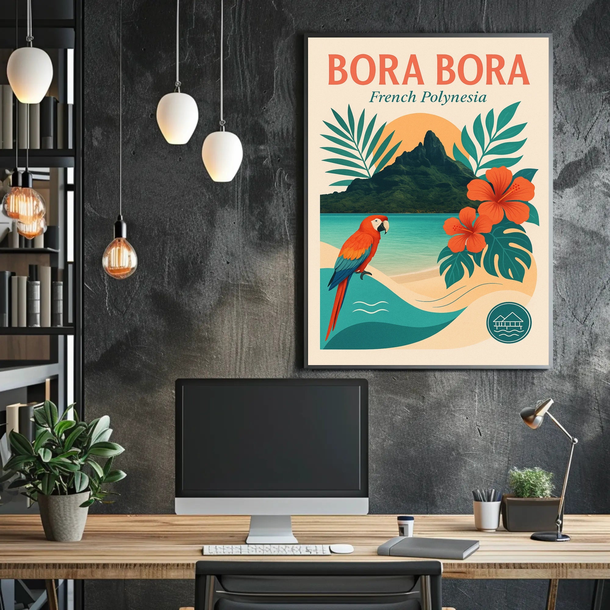 Bora Bora Tropical Escape Travel Poster PosterGoat