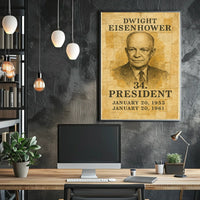 Eisenhower Vintage Presidential Portrait Collectors Poster