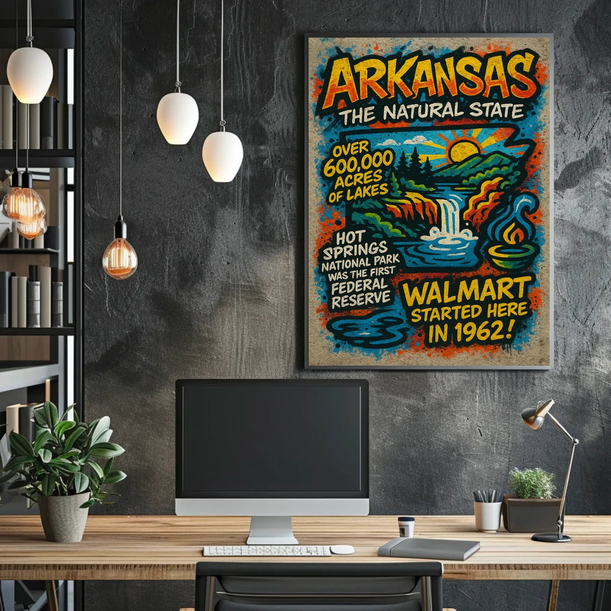 Arkansas The Natural State Poster
