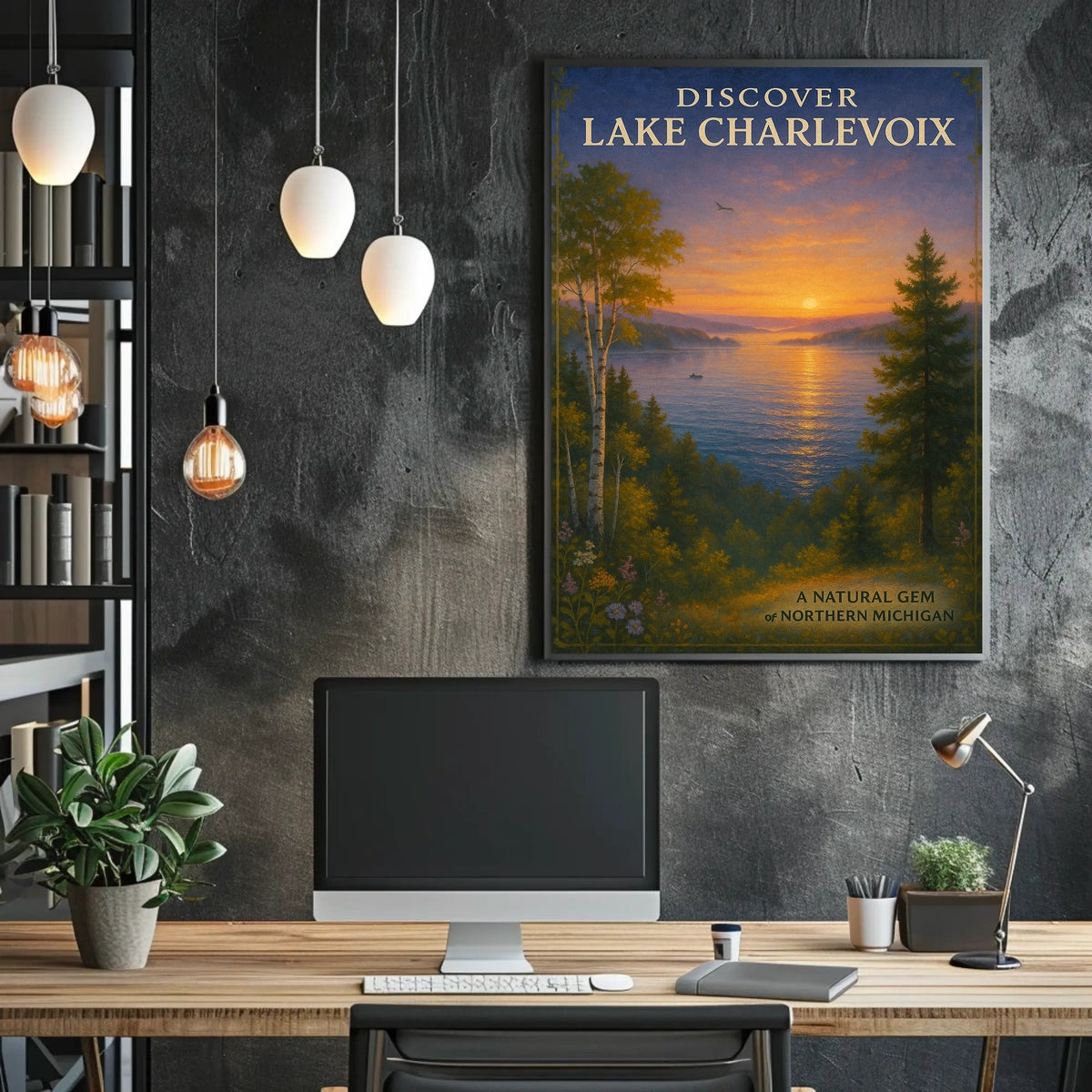 Discover Lake Charlevoix Travel Poster