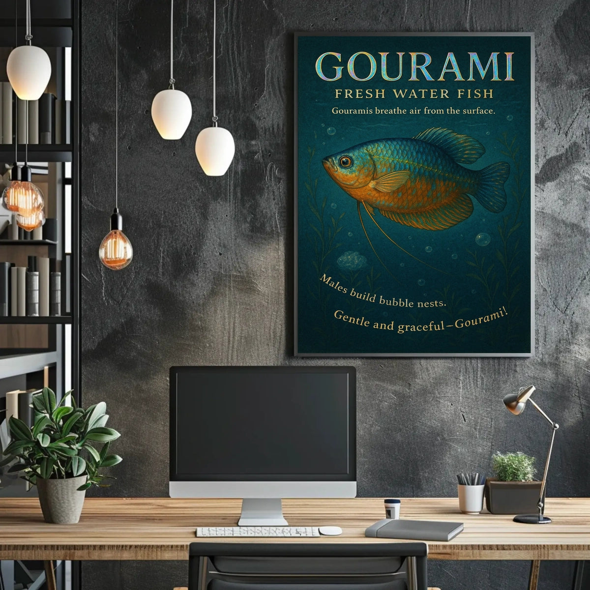 Gourami Freshwater Fish Poster