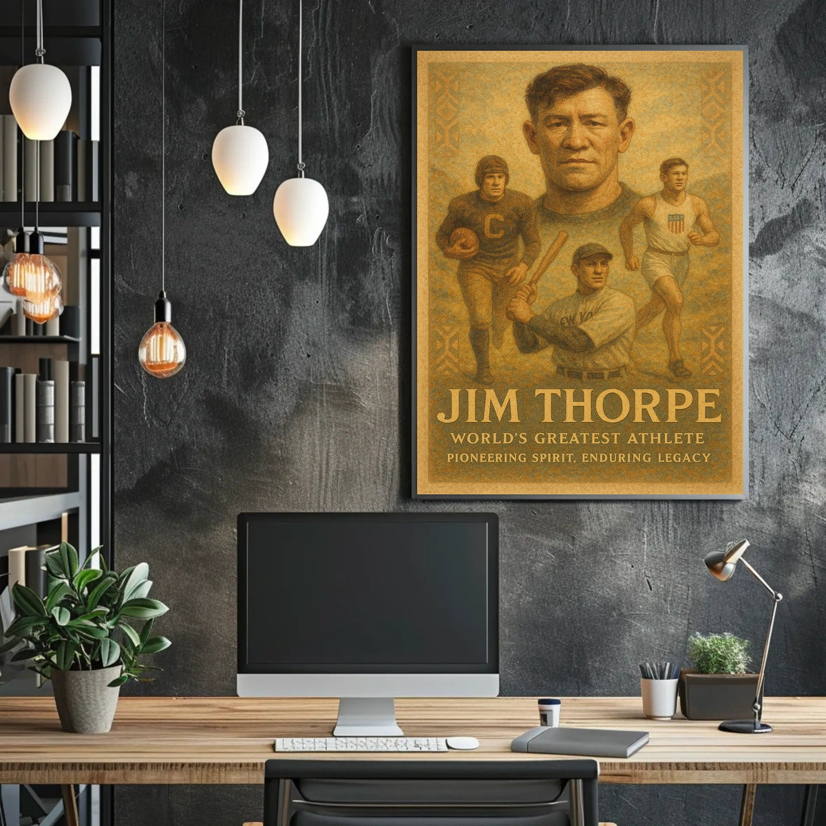 Celebrating a Legend Jim Thorpe Poster