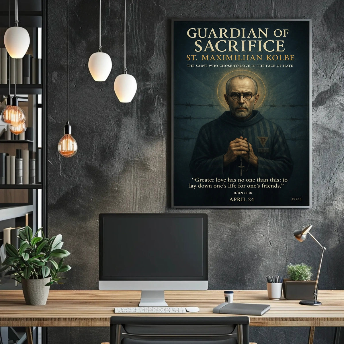 Guardian Of Sacrifice St. Maximilian Poster