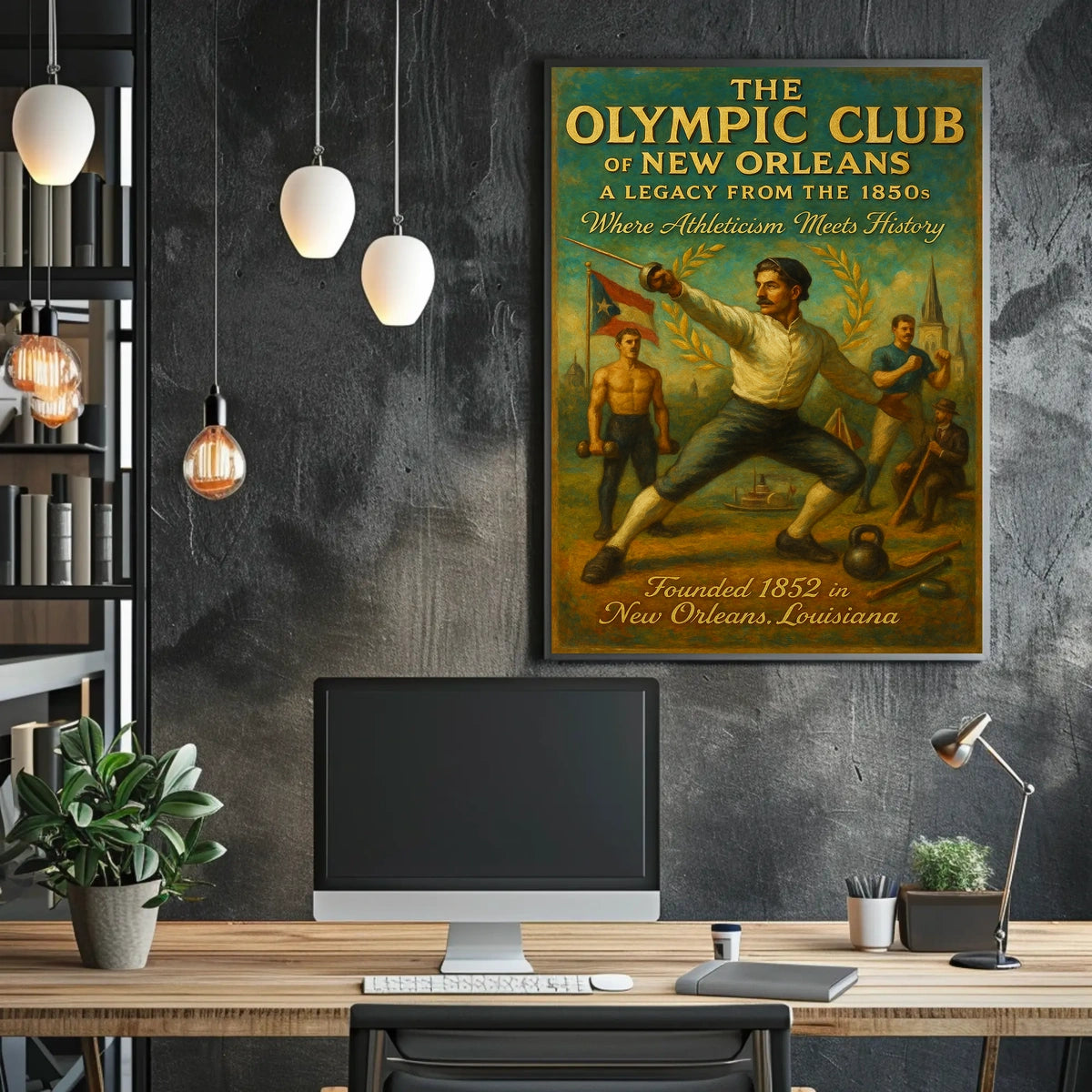 The Olympic Club Of New Orleans Poster
