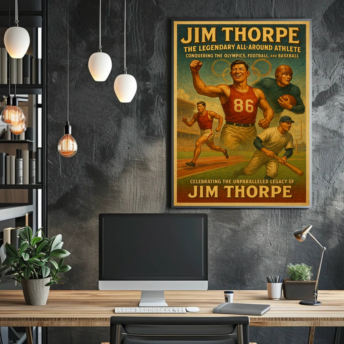 Celebrating the Unmatched Legacy of Jim Thorpe Poster
