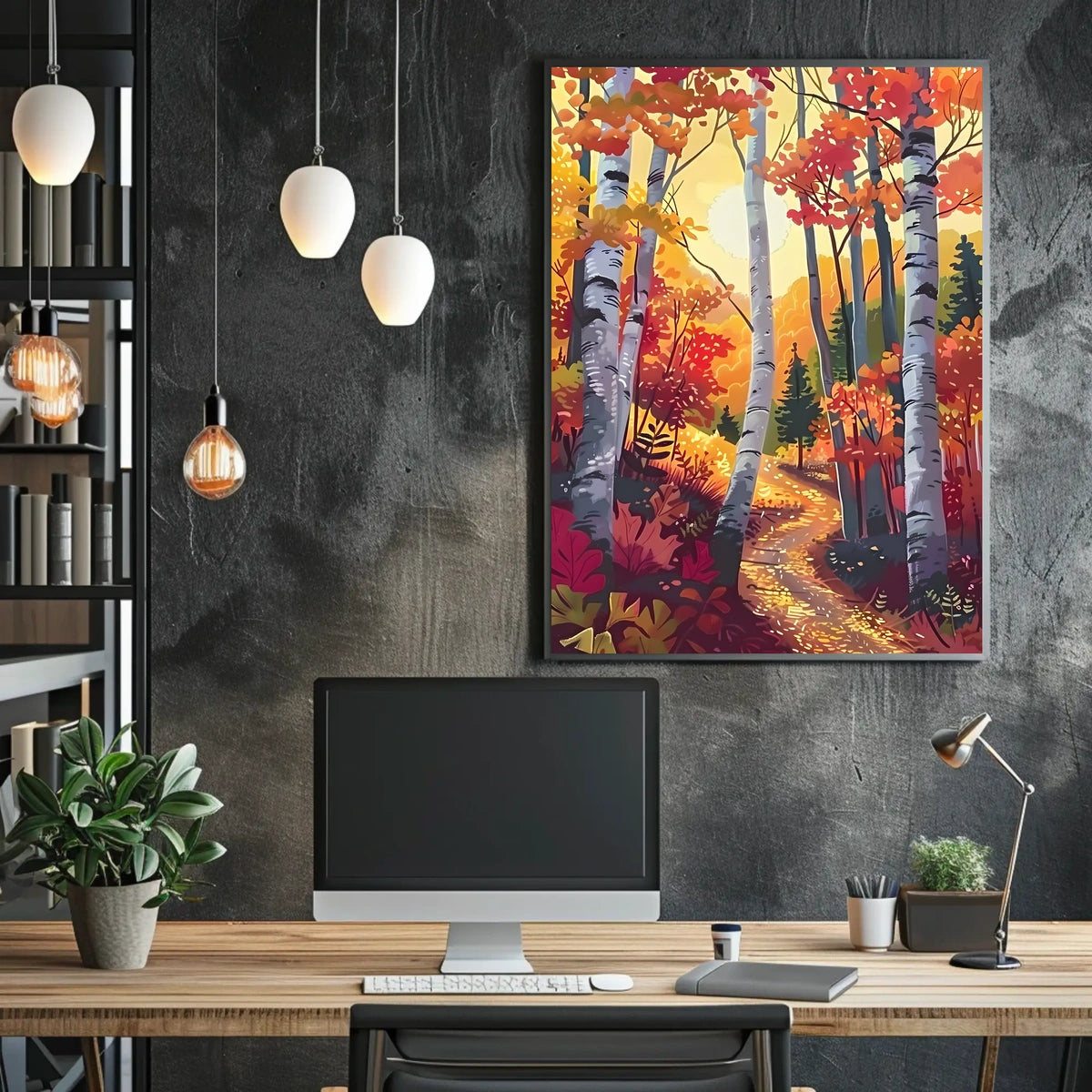 Autumn Forest Pathway Poster