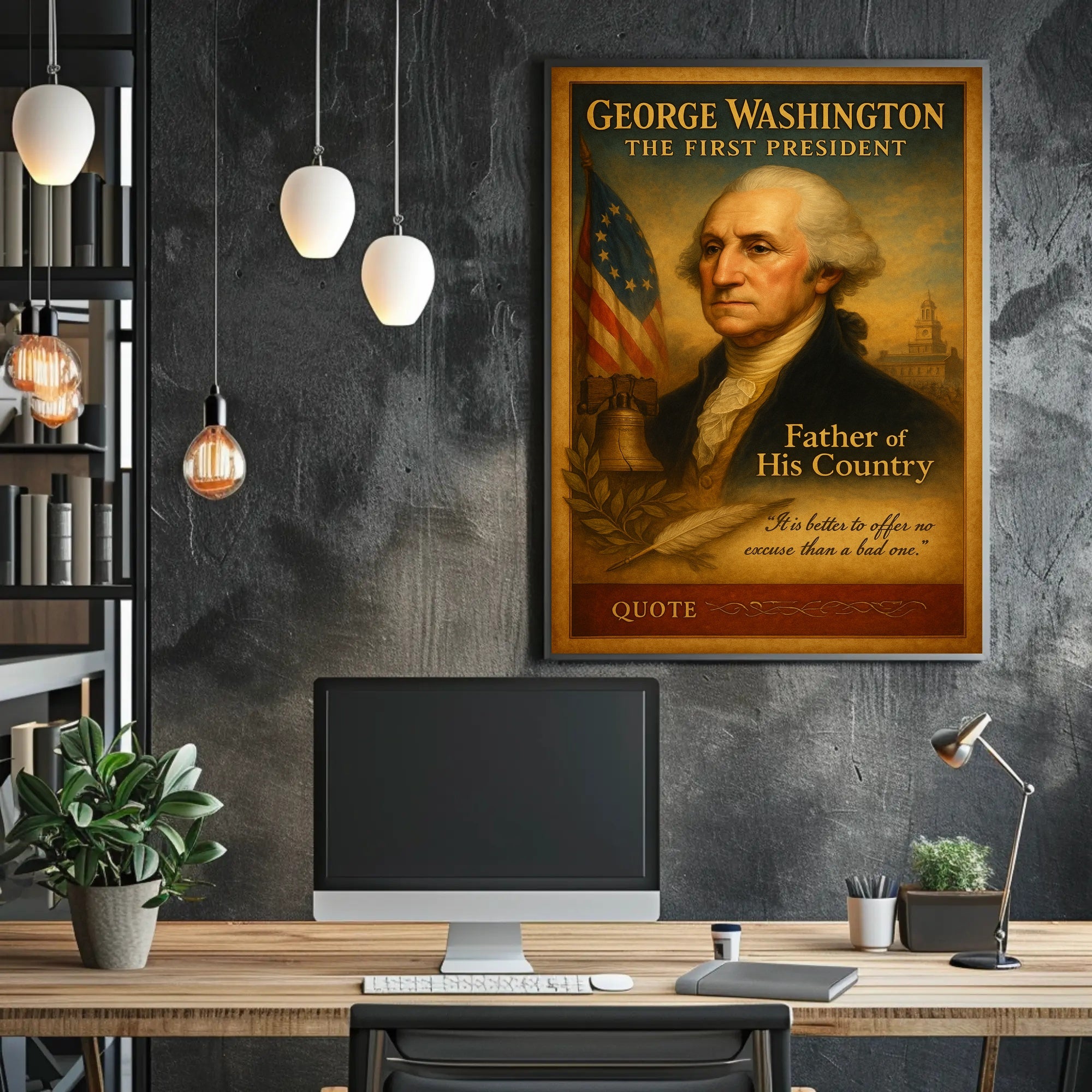 George Washington The First President Poster PosterGoat