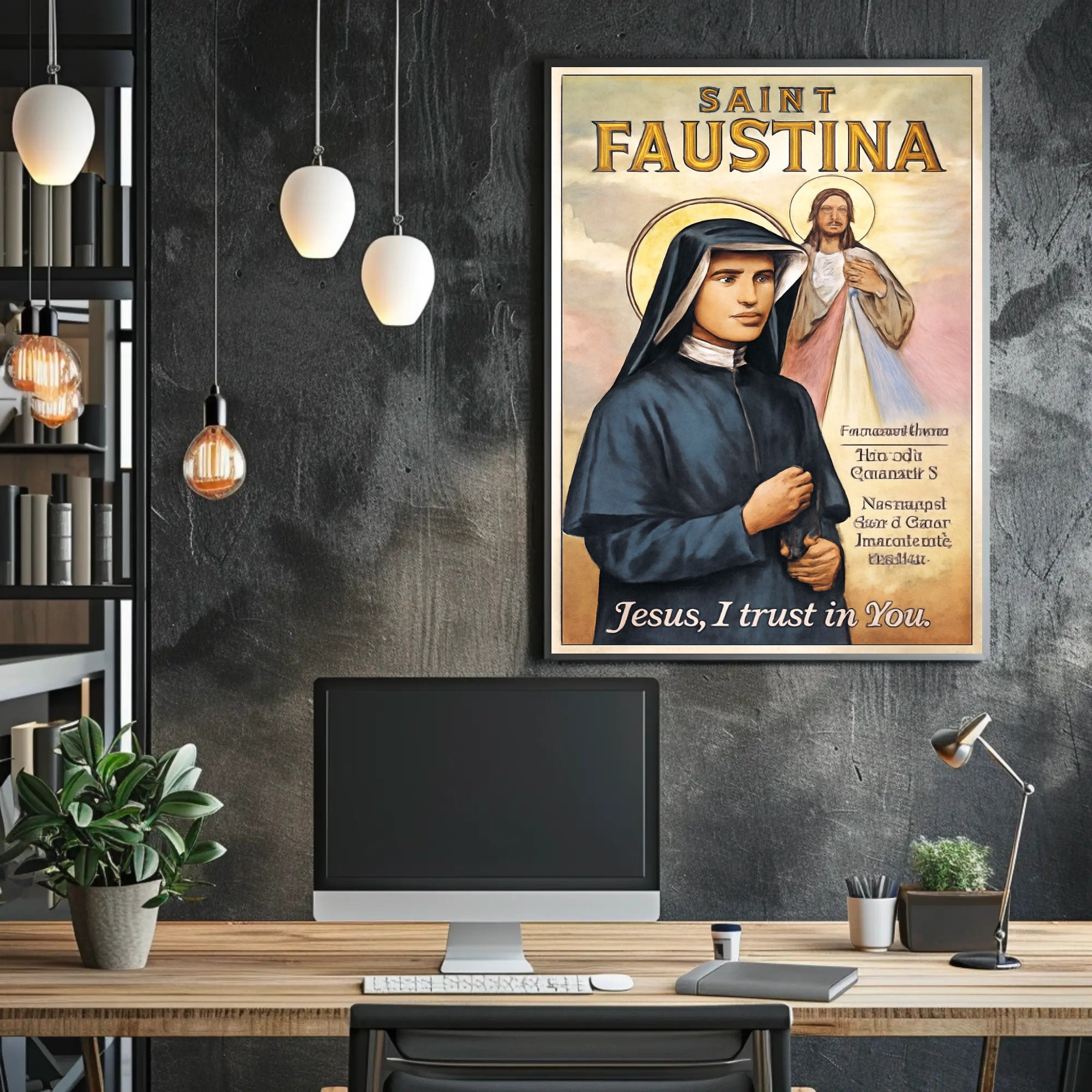 Saint Faustina Poster PosterGoat