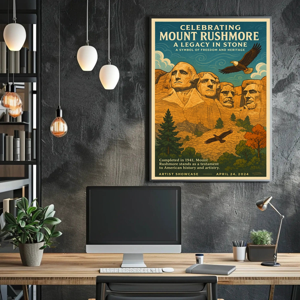 Celebrating Mount Rushmore Poster
