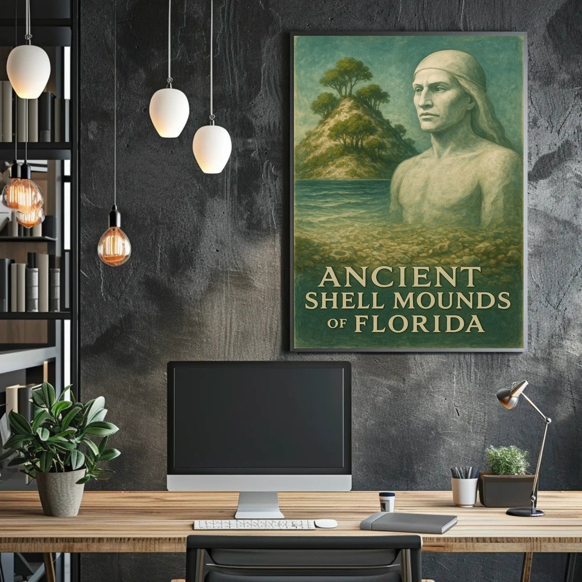 Ancient Shell Mounds Of Florida Poster