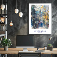 Inverness: A Watercolor Impression Poster PosterGoat